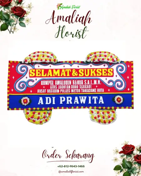 Papan Bunga Ucapan Selamat Kudur